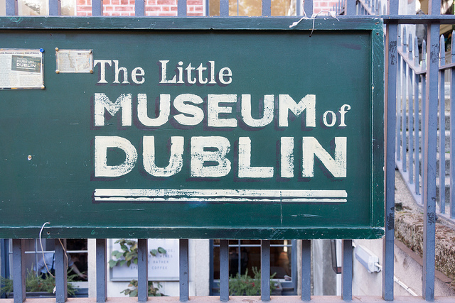 Photo of the Little Museum of Dublin sign