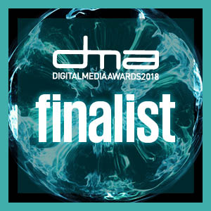Digital Media Awards 2018 finalist badge