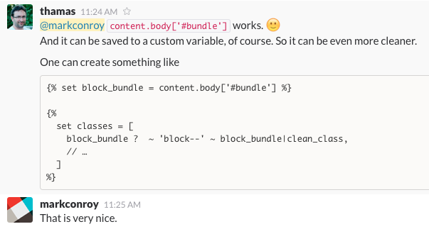 add bundle class to blocks