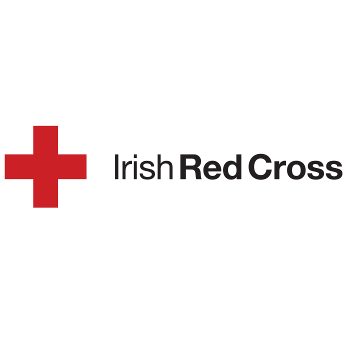 The logo of the Irish Red Cross