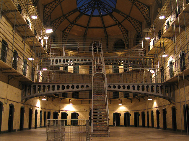 Photo of inside of Kilmainham Gaol