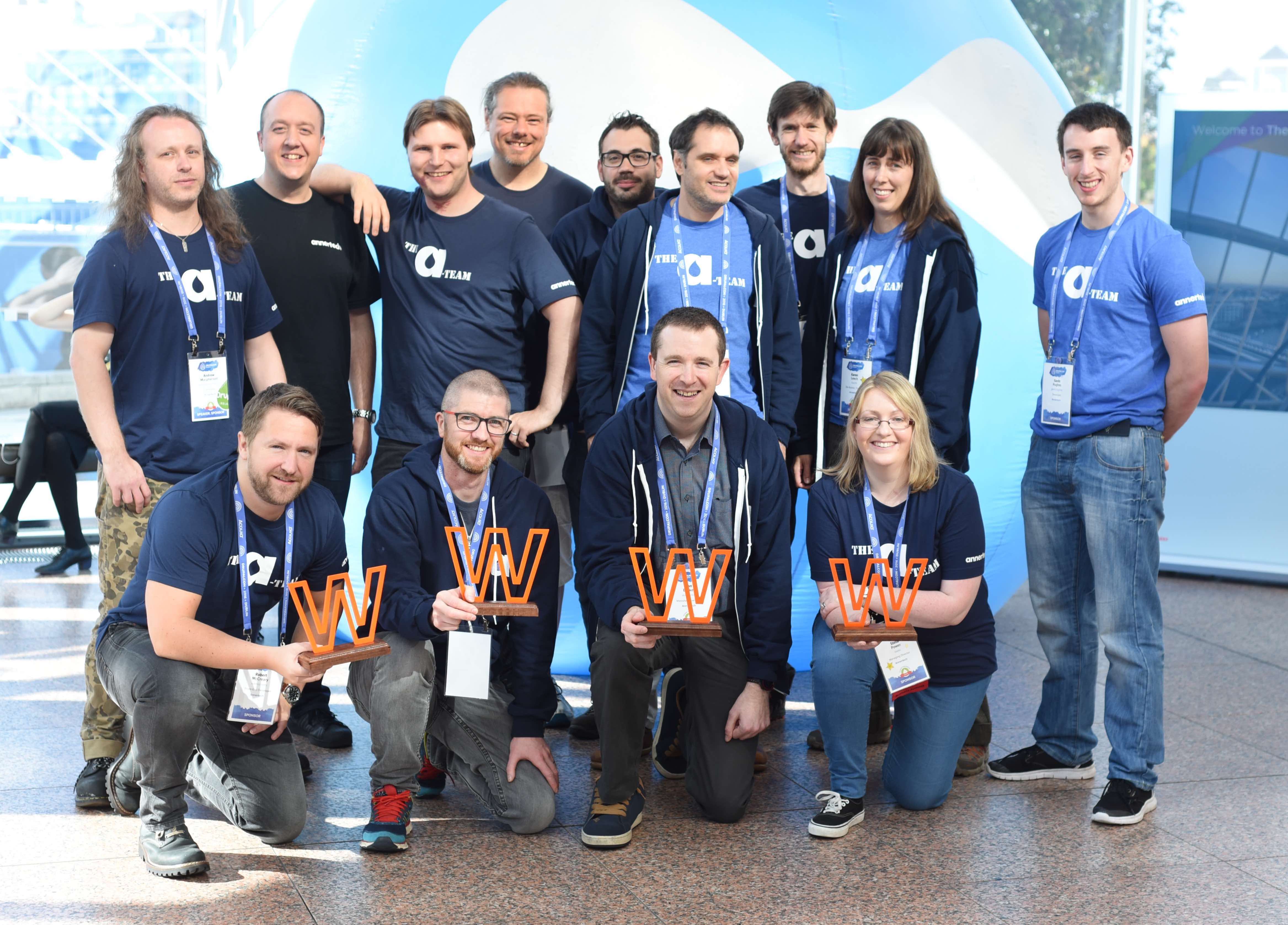 Team photo taken at DrupalCon Dublin