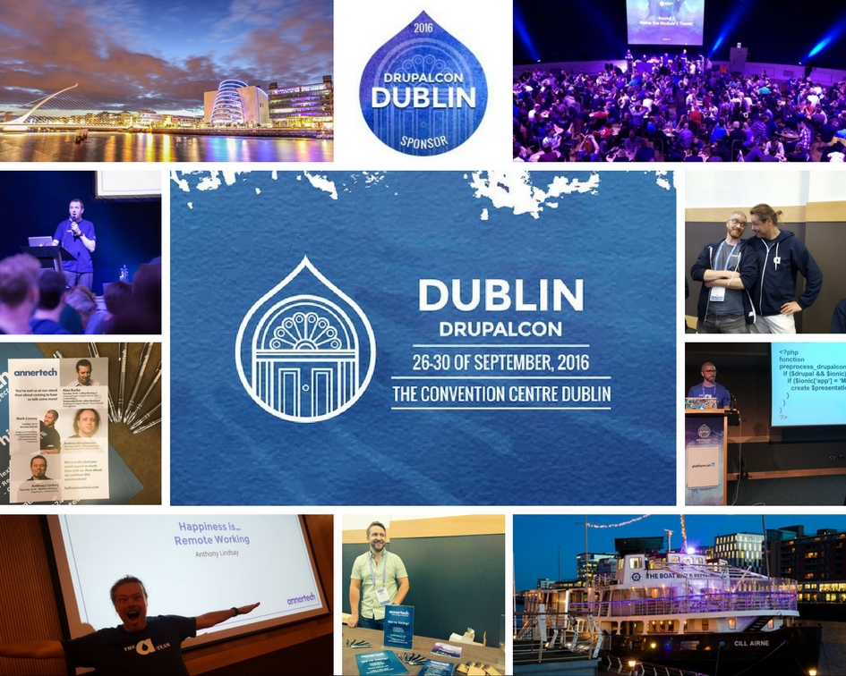 Photo collage from DrupalCon Dublin 2016