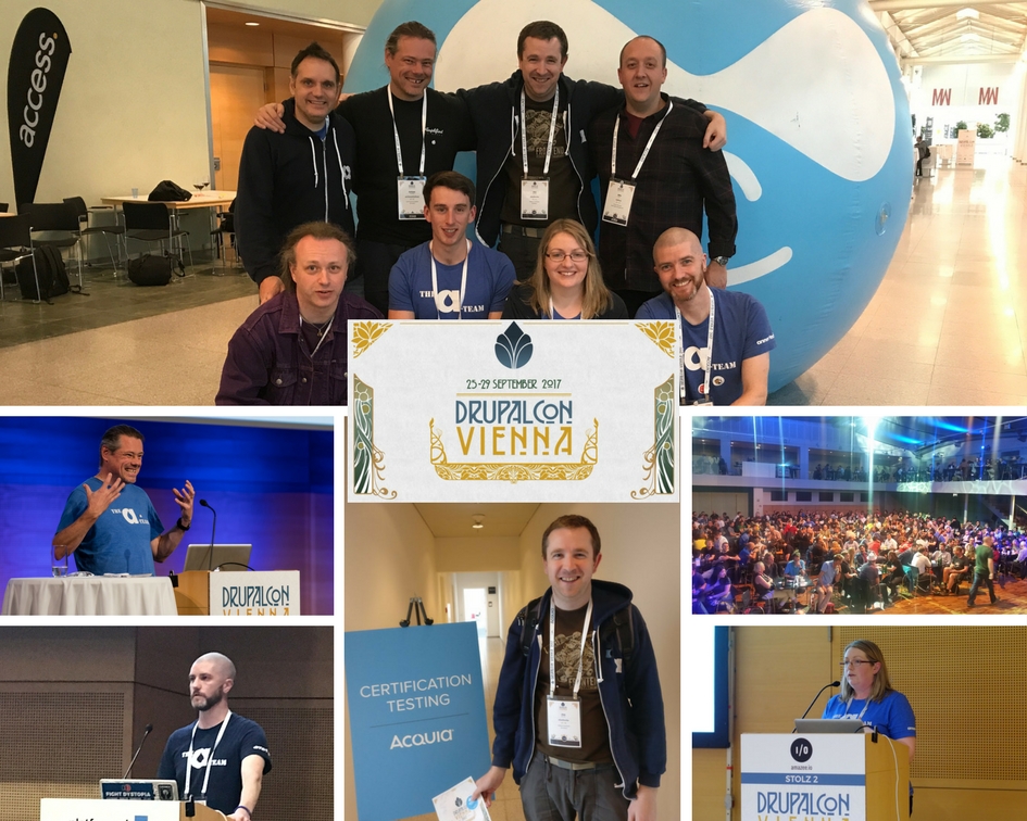 Photo collage from DrupalCon Vienna 2017