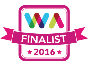 Irish Web Awards Finalist badge