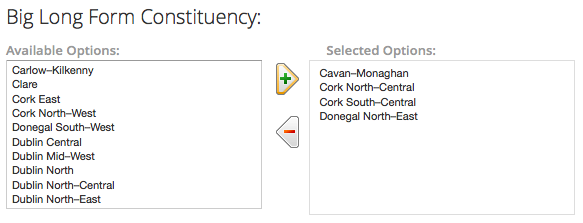 Add Drupal's Multiselect widget for easier selecting from large lists.