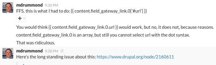 Get the value of a link field in Drupal Twig
