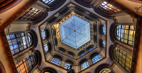 Ceiling at Palais Ferstl, Vienna, Austria