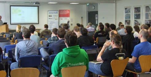 Annertech speaking about web development ireland at Drupal Camp Galway 2014