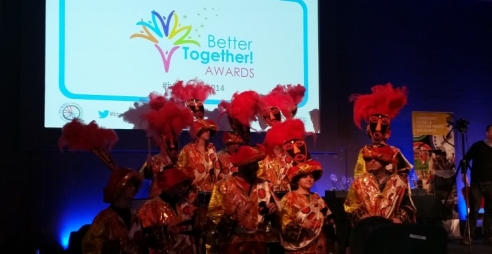 Live Drumming at the Better Together Awards Dublin 2014