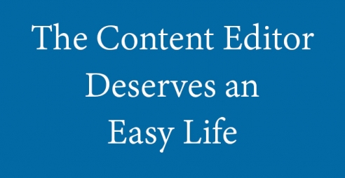 The (Drupal) Content Editor deserves an easy Life