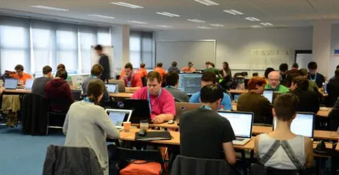 Drupal Developer Days Dublin sprint room