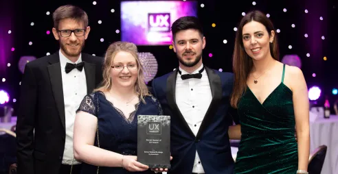 Winning team at UX Awards 2019
