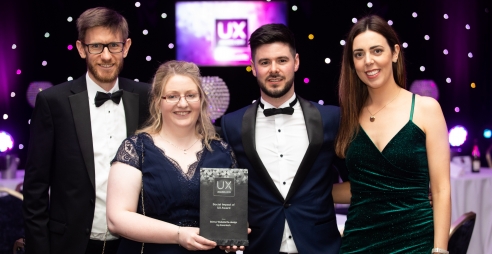 Winning team at UX Awards 2019