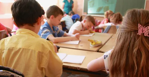 Children in a classroom
