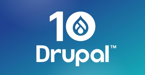 Drupal 10 logo.