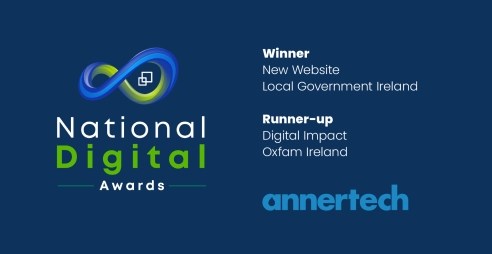 Annertech’s 2025 National Digital Awards include New Website of the Year for LocalGov.ie and runner-up in the Digital Impact category for Oxfam Ireland.