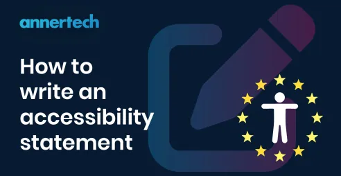 How to write an accessibility statement.