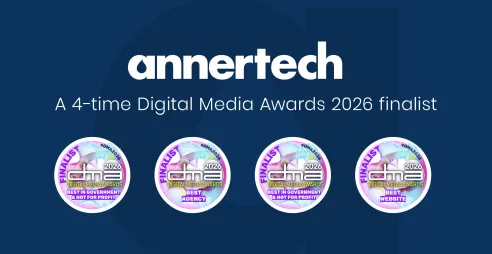 Annertech is a four-time Digital Media Awards 2026 finalist.