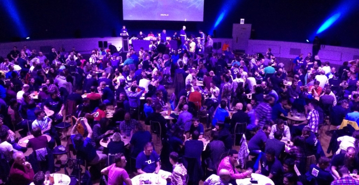 Trivia teams at DrupalCon Dublin 2016 trivia night