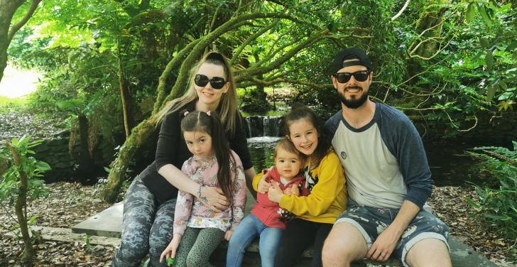 The O’Connell family enjoy a break at Kells Bay Gardens in Cahersiveen, Co. Kerry