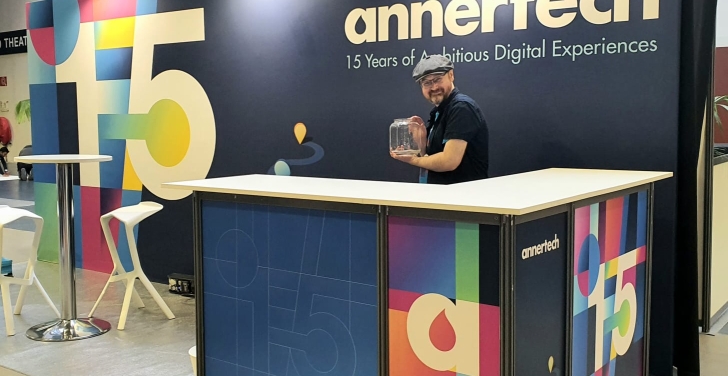 The Annertech stand at DrupalCon Lille