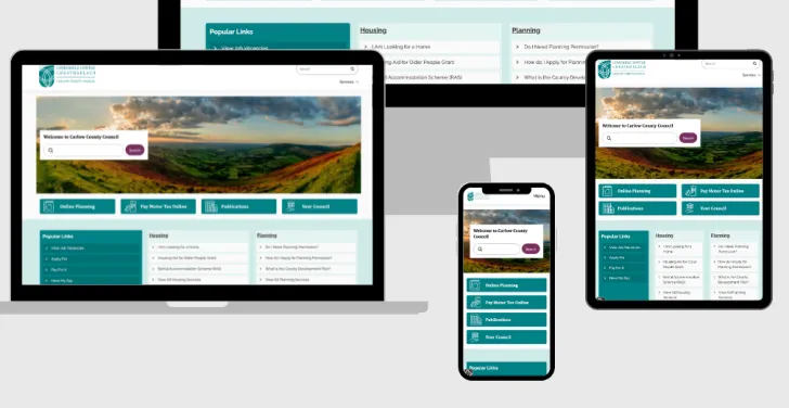 Carlow County Council's responsive website