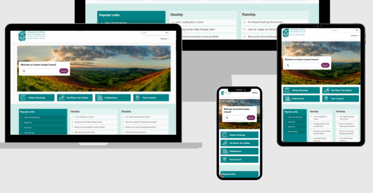Carlow County Council's responsive website