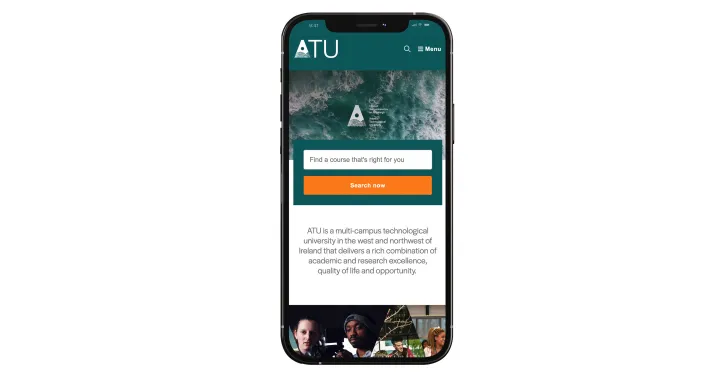 The very simple course search on the ATU website allows the user to enter keywords only.