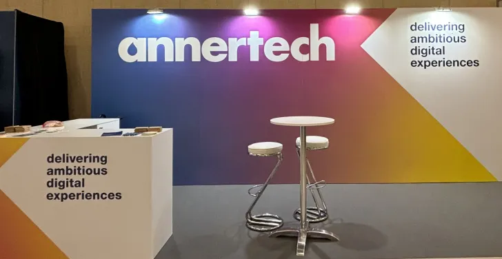 The Annertech booth at DrupalCon BArcelona 2024.