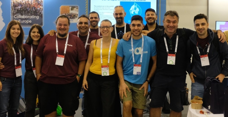 Bill Seremetis with other Greek Drupal Community members at DrupalCon Barcelona 2024.