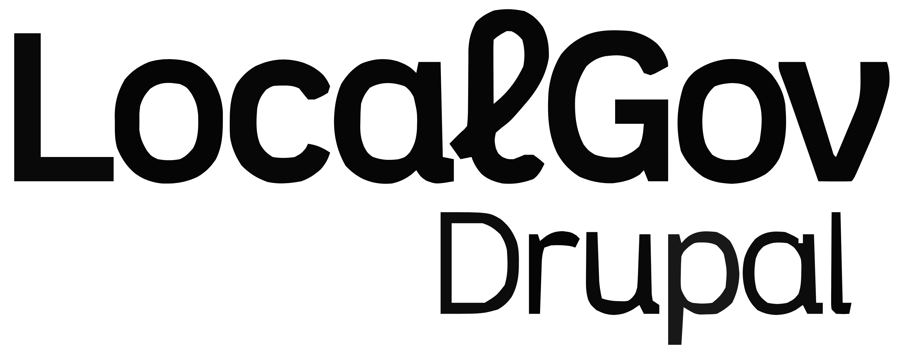 The LocalGov Drupal logo in black