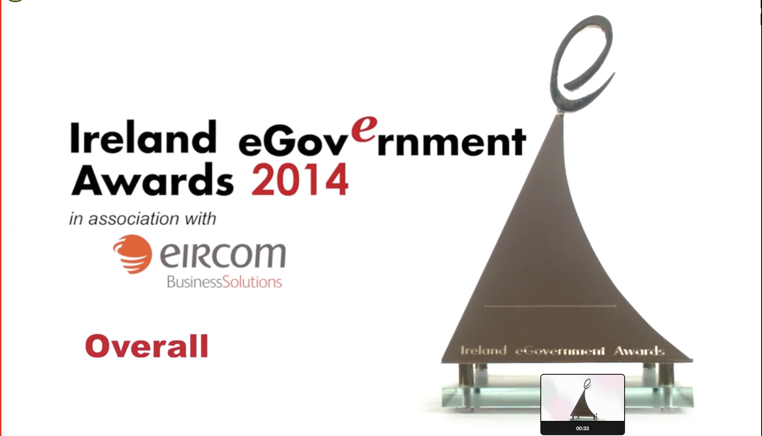 Ireland eGovernment Awards 2014