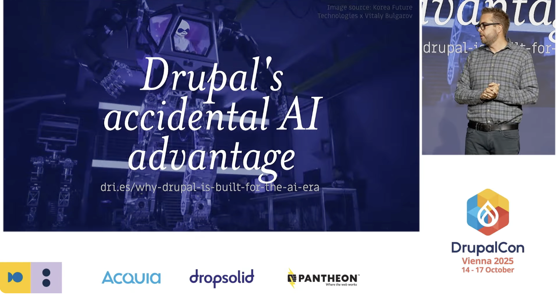 The Driesnote from DrupalCon Vienna 2025.