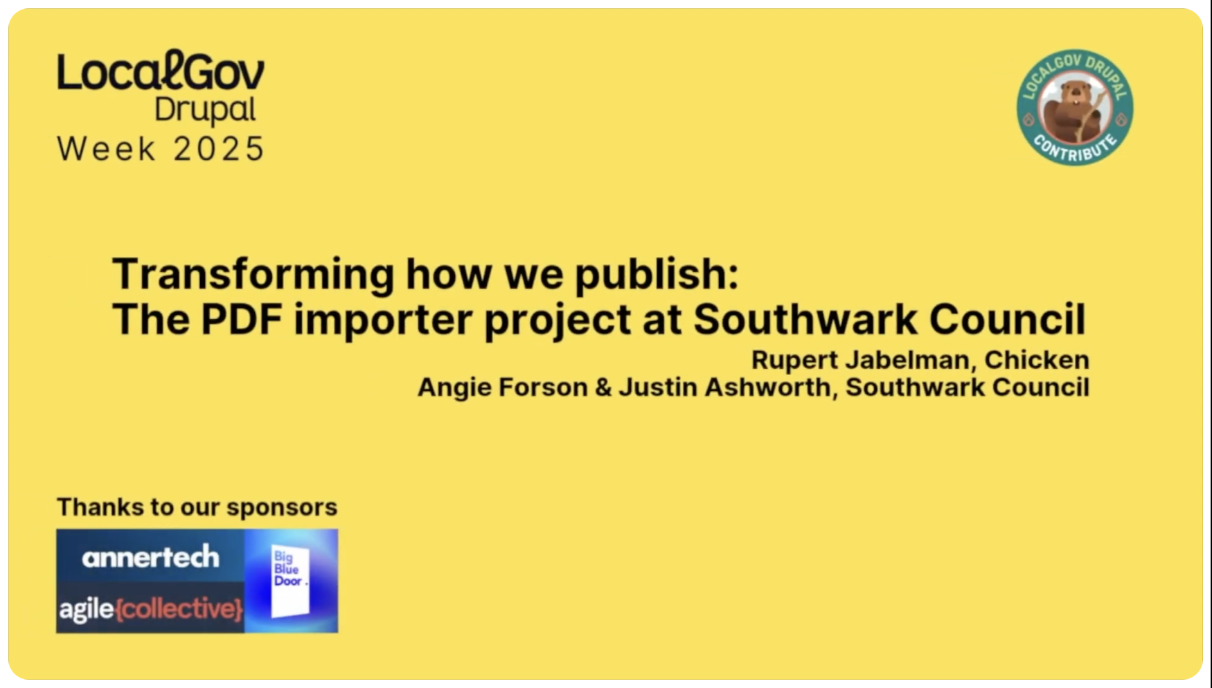 Transforming how we publish: The PDF importer project at Southwark Council
