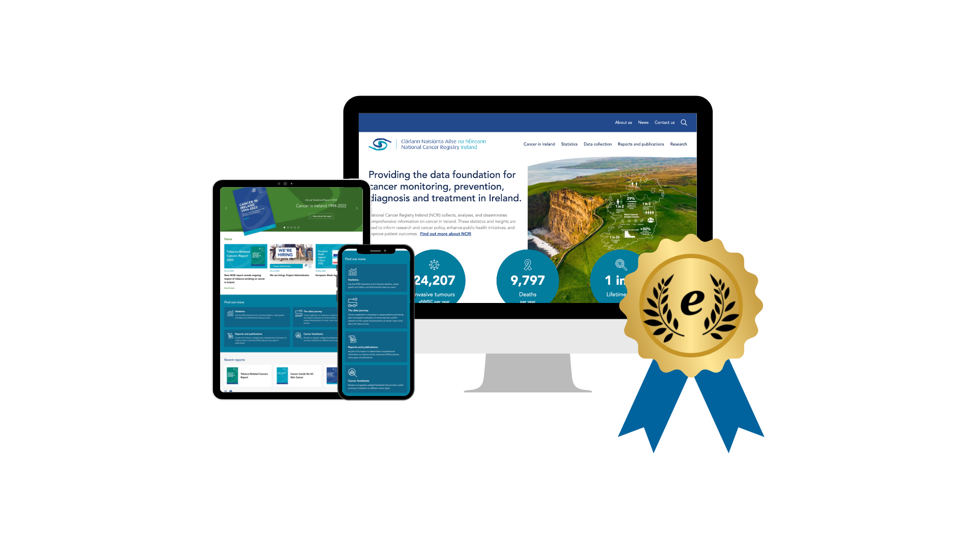 The NCRI website was an Ireland eGovernment Award finalist