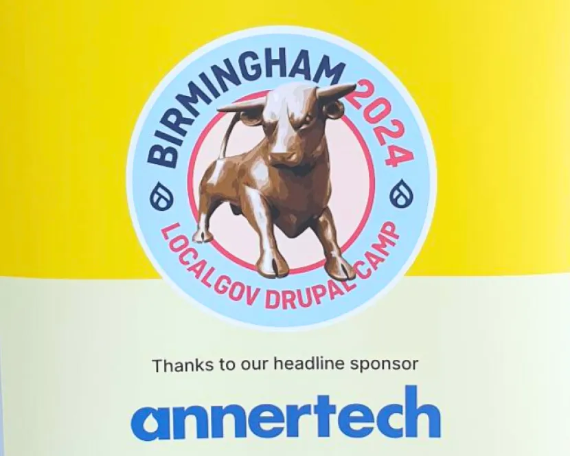 A LocalGov Drupal banner showing Annertech as the main sponsor.