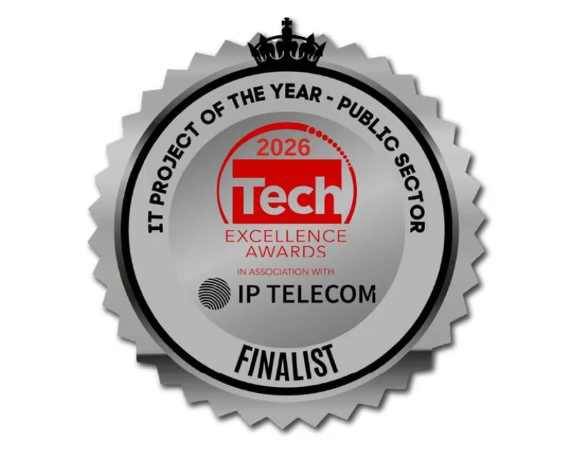 Finalist badge for IT Project of the Year: Public Sector