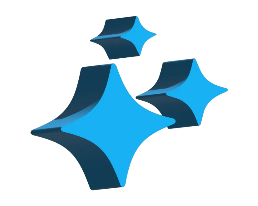 Four 3-D stars