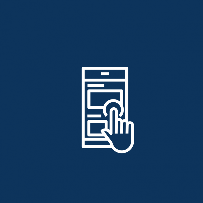 Finger tapping mobile screen | Usability testing | Annertech services 