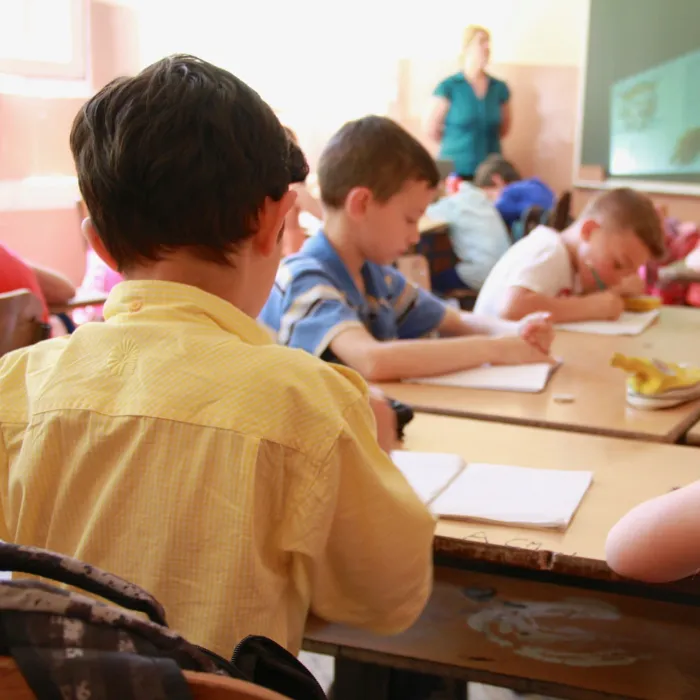 Children in a classroom