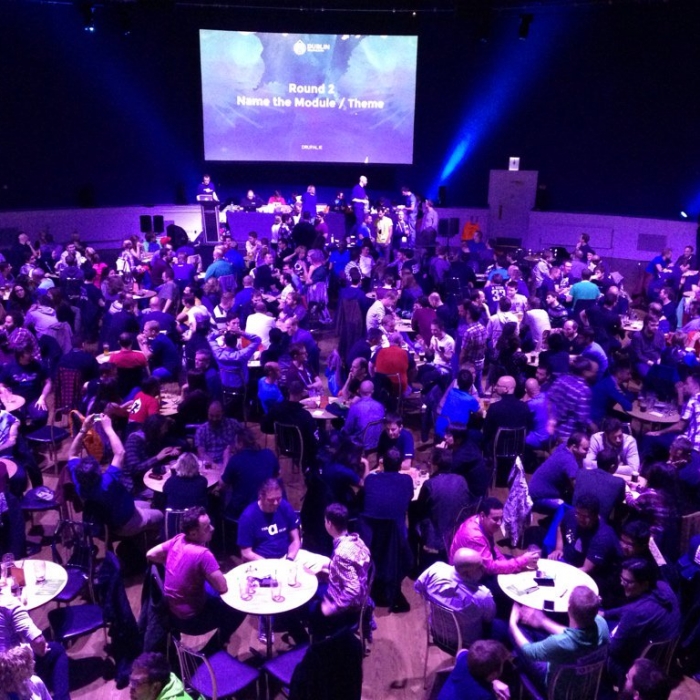 Trivia teams at DrupalCon Dublin 2016 trivia night