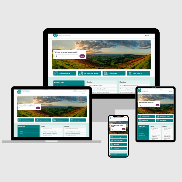 Carlow County Council's responsive website