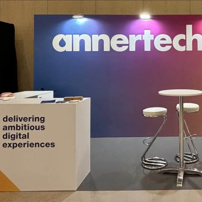 The Annertech booth at DrupalCon BArcelona 2024.
