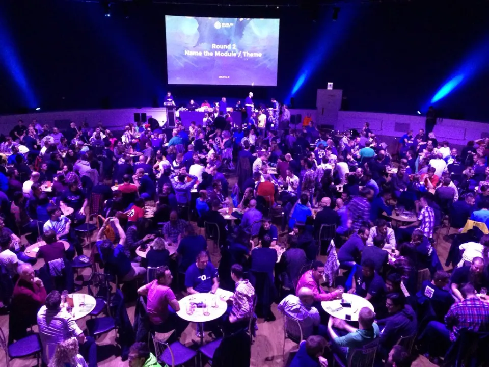 Trivia teams at DrupalCon Dublin 2016 trivia night