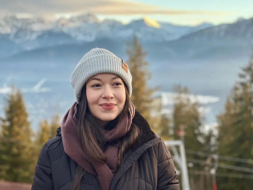 Isadora during a trip to Zakopane, Poland.