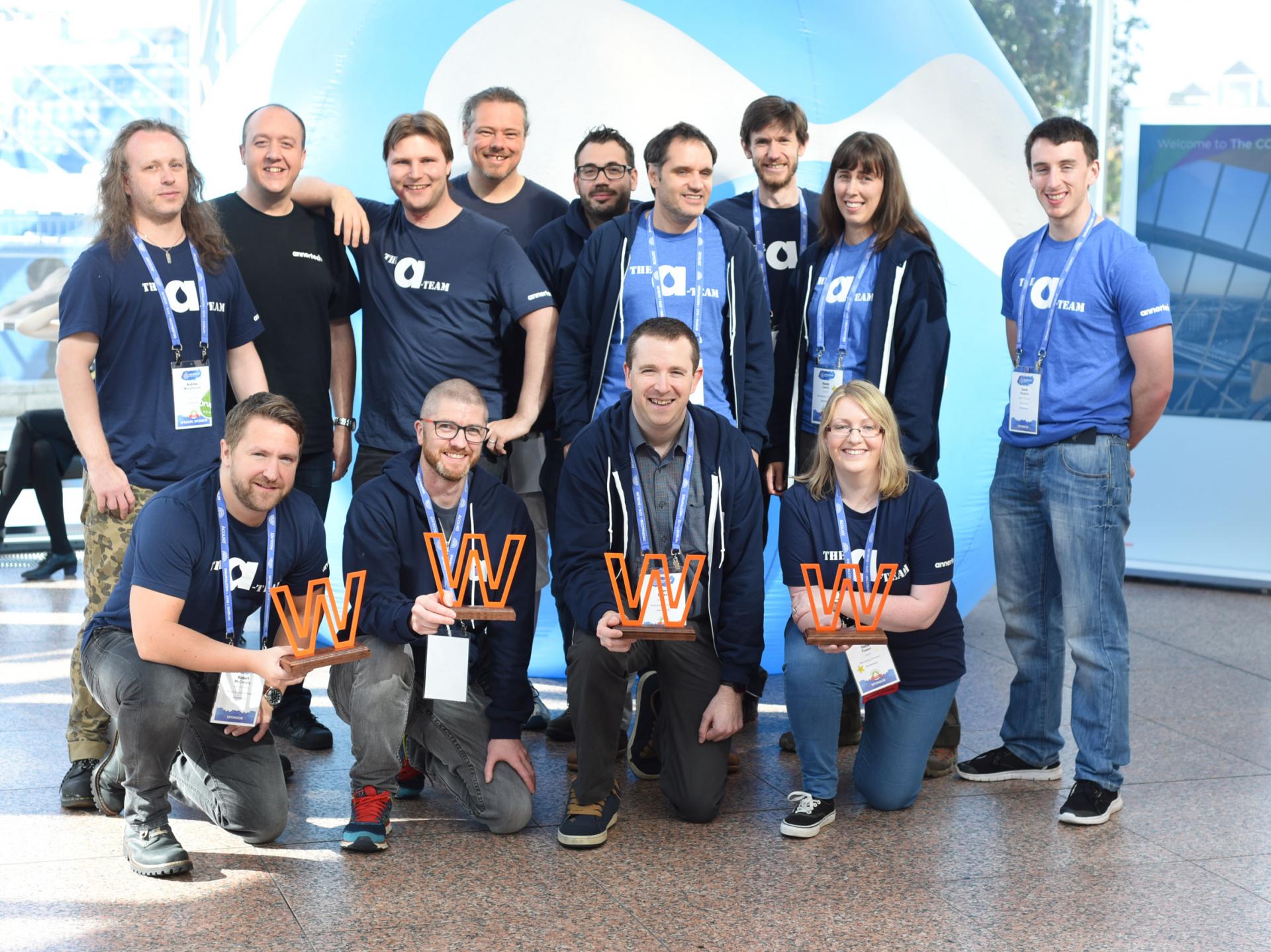 Team photo of the Annertech staff members.
