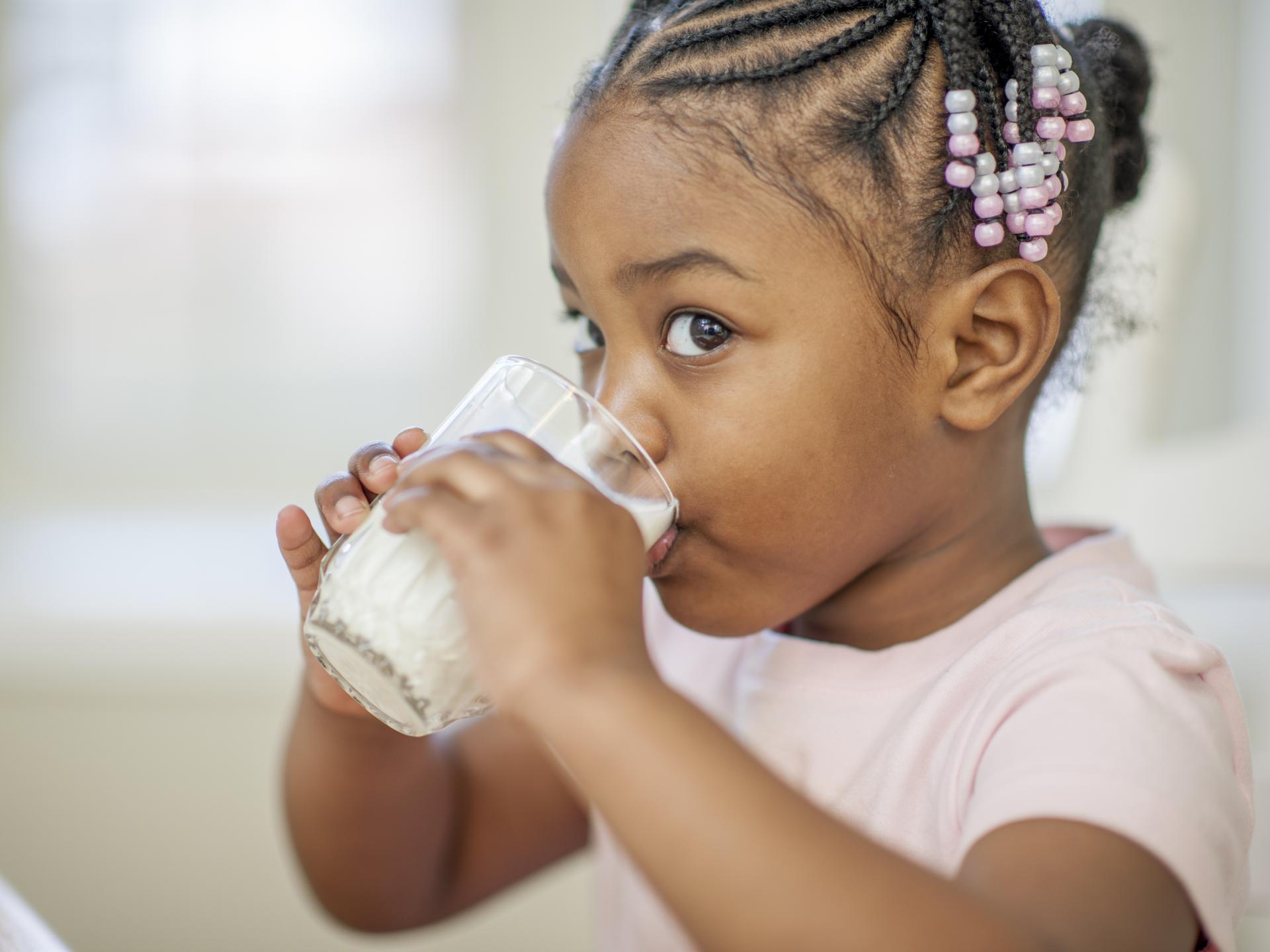 Glanbia Girl Drinking Milk