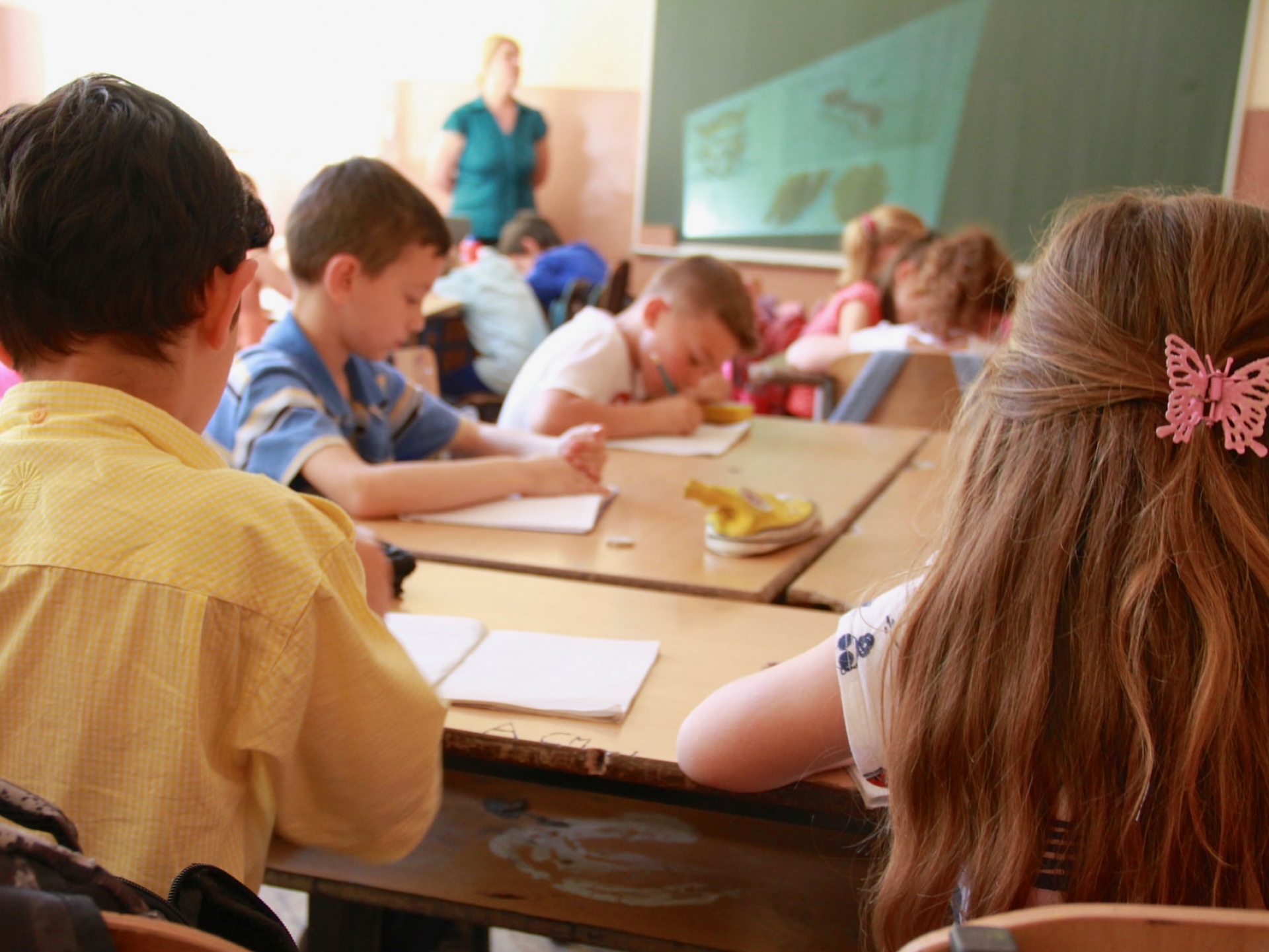 Children in a classroom