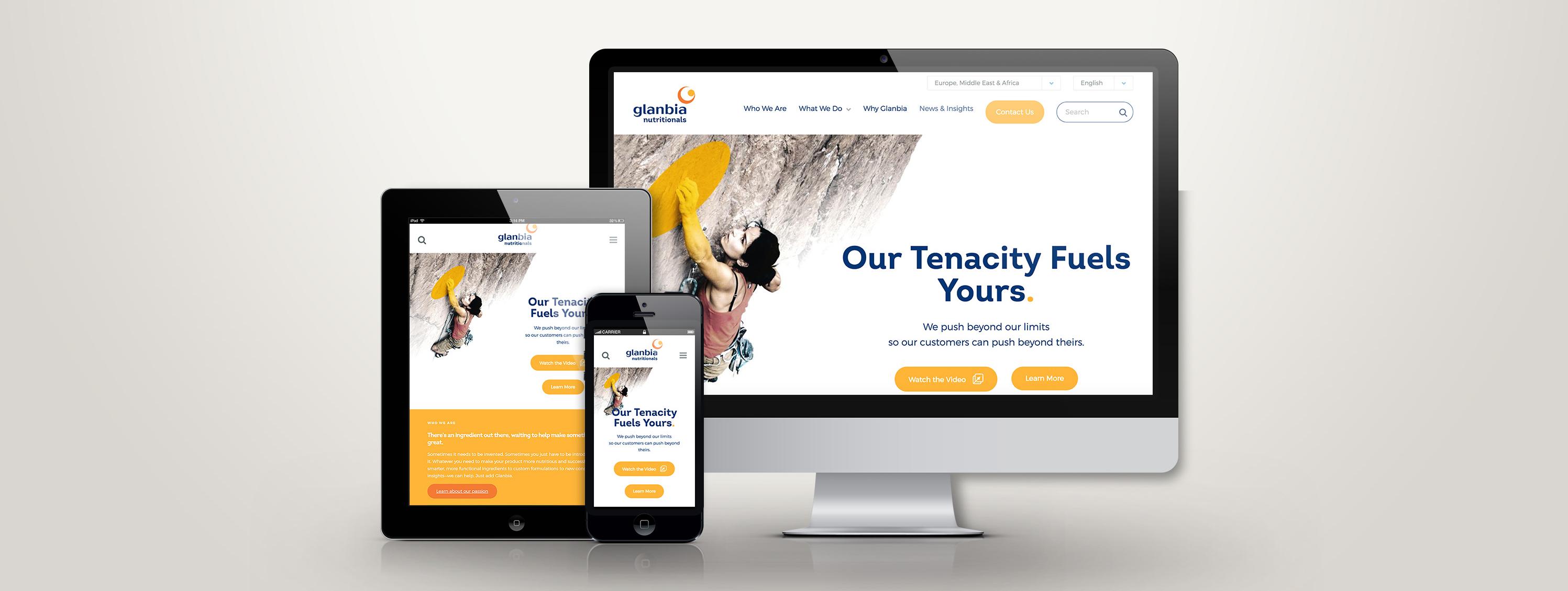 Glanbia Responsive Website
